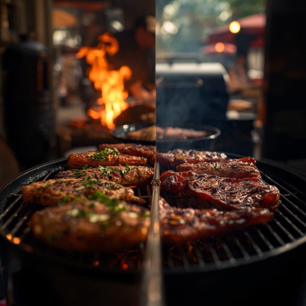BBQ Grilling vs Smoking