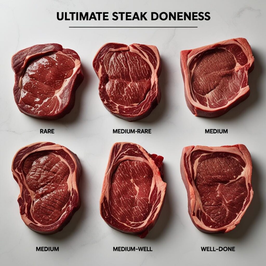 Steak doneness guide